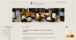 Desktop Screenshot of anna-hotel.hu